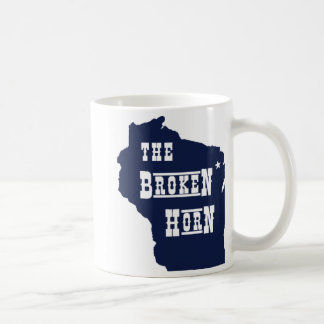 broken horn mug blue