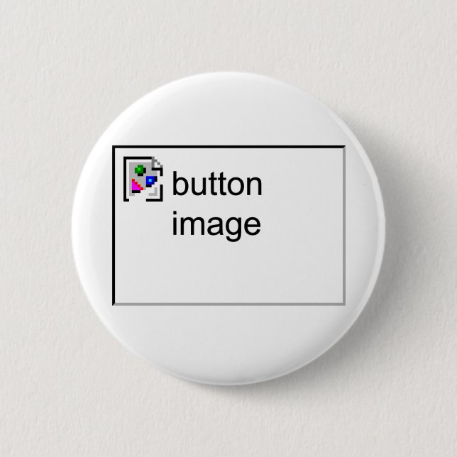Broken Image 6 Cm Round Badge (Front)