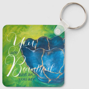 "Broken into Beauty" Keychain