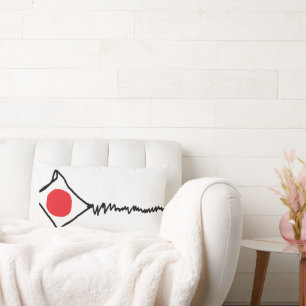 "Broken Kite White" Throw Pillow
