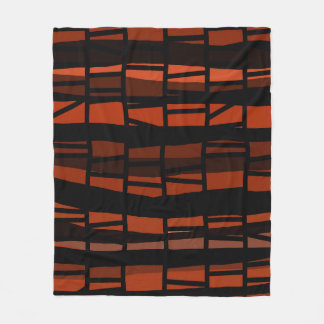 Broken Lava Grid Fleece Blanket