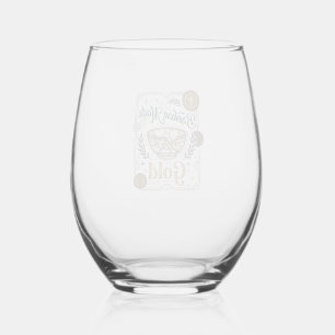Broken Made Gold Jesus Kintsugi Broken Pottery Chr Stemless Wine Glass