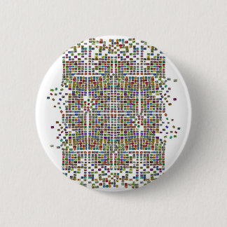 broken pattern 3 bade 6 cm round badge