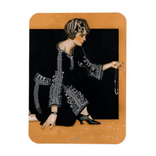 Broken Pearl Necklace Magnet