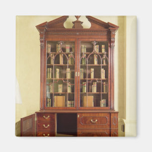 Broken pedimented bureau bookcase magnet