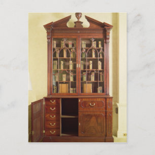 Broken pedimented bureau bookcase postcard