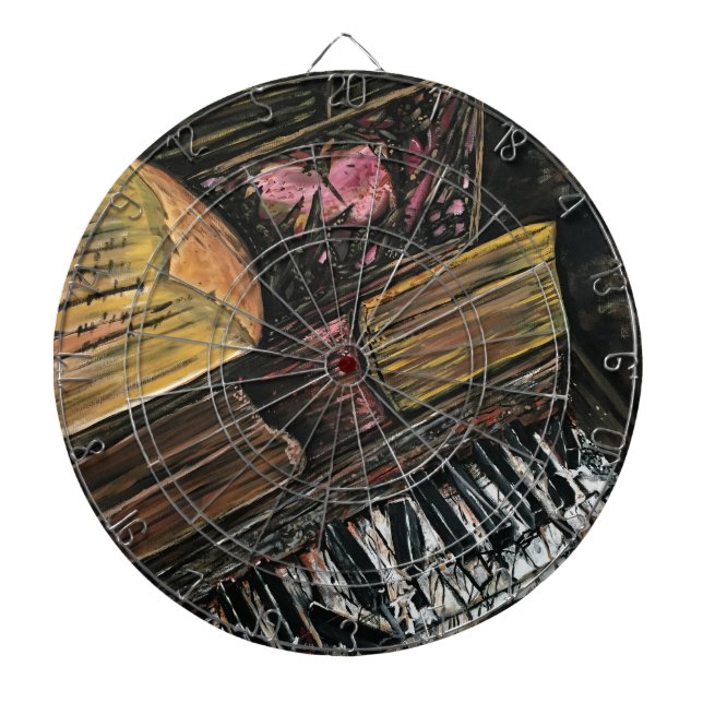 Broken Piano Dartboard (Front)