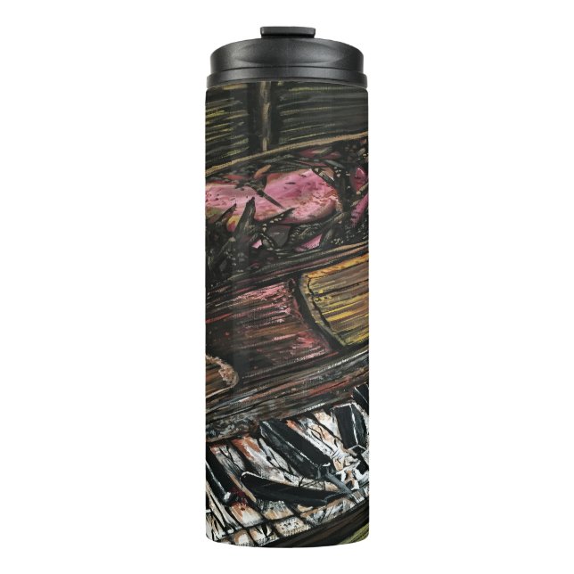 Broken Piano Thermal Tumbler (Front)