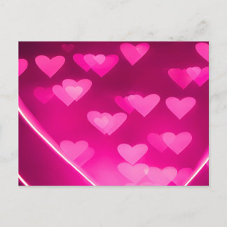 Broken Pink Hearts Postcard