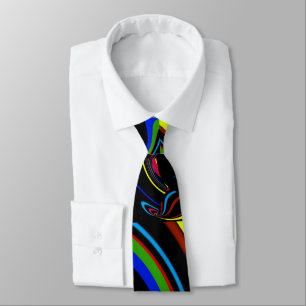 broken rainbow tie