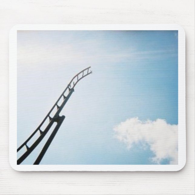 Broken Rollercoaster Mouse Pad (Front)