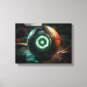 Broken Sci-Fi Technology Canvas Print