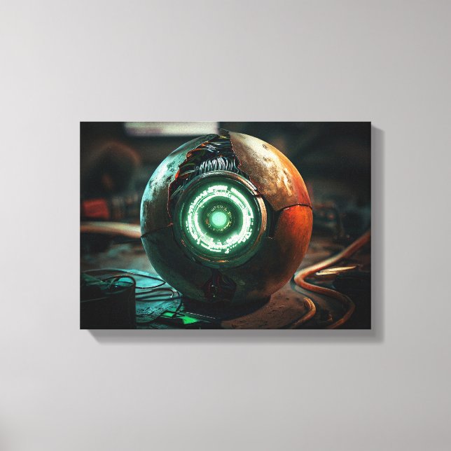Broken Sci-Fi Technology Canvas Print (Front)