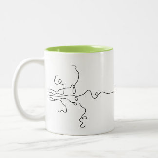 Broken Strings Two-Tone Coffee Mug