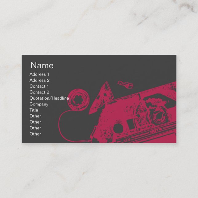 Broken Tape - Business Card (Front)