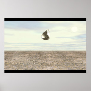Broken Teacup Hovering Poster