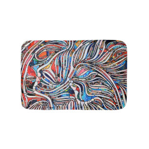 Broken Textures: Stained Glass Unity Bath Mat