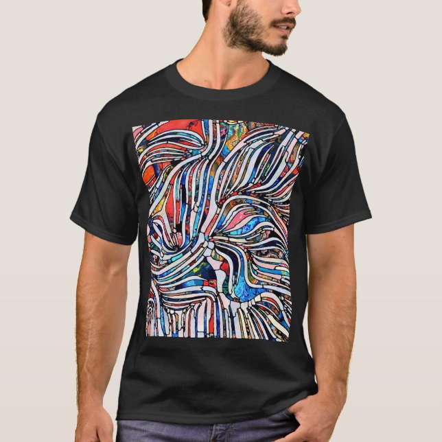 Broken Textures: Stained Glass Unity T-Shirt (Front)