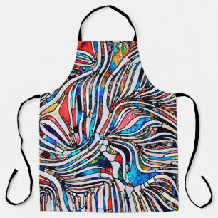 Broken Textures. Unity of Stained Glass series. Ab Apron