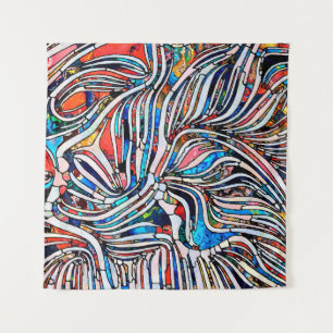 Broken Textures. Unity of Stained Glass series. Ab Tapestry