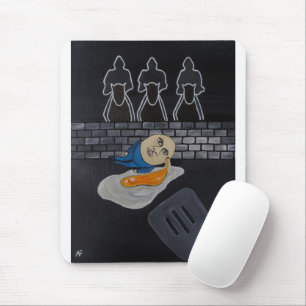 Broken Then Fried Painting by Alfred Fox Mouse Pad