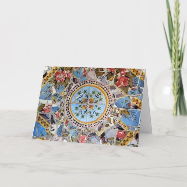 Broken Tile Mosaic Card (Front)