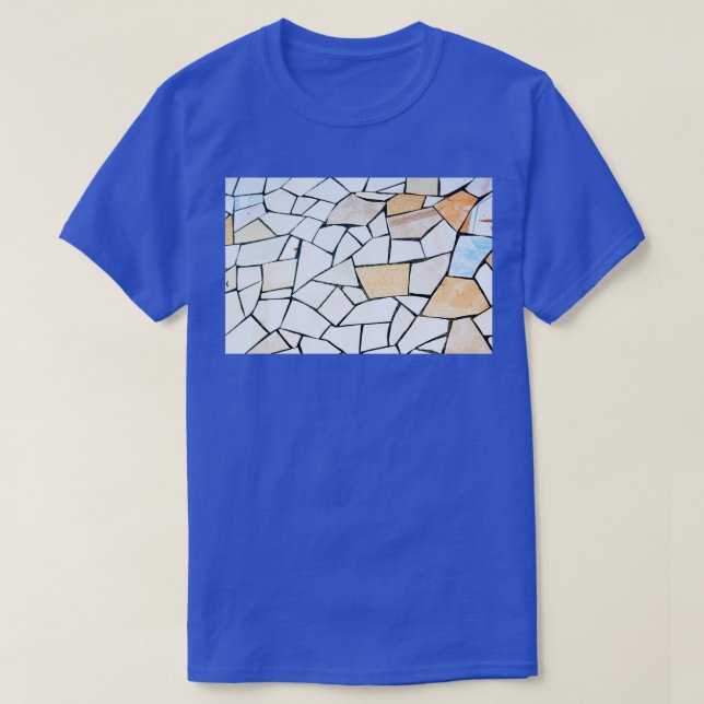 Broken Tiles natural pottery amp stone chips textu T-Shirt (Design Front)