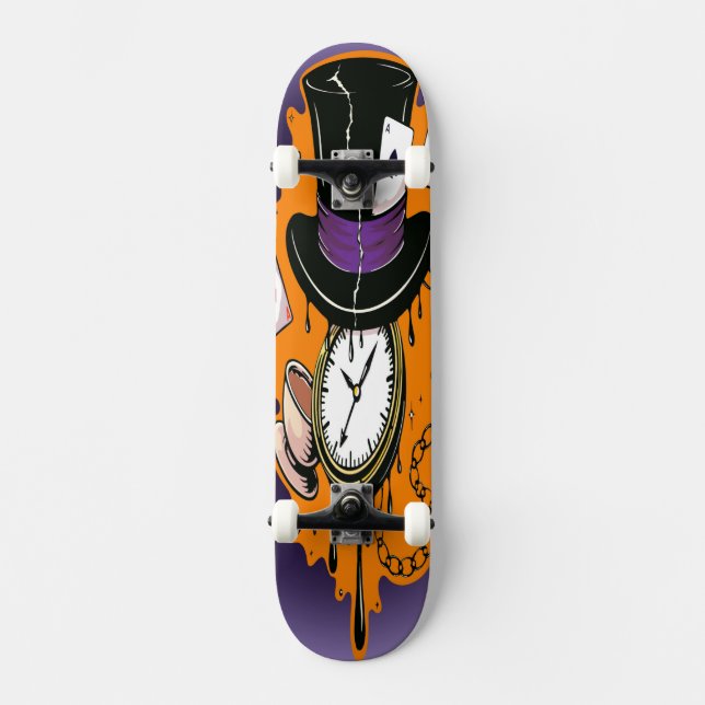 Broken Time Mad Hatter  Skateboard (Front)