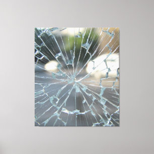 broken window canvas print