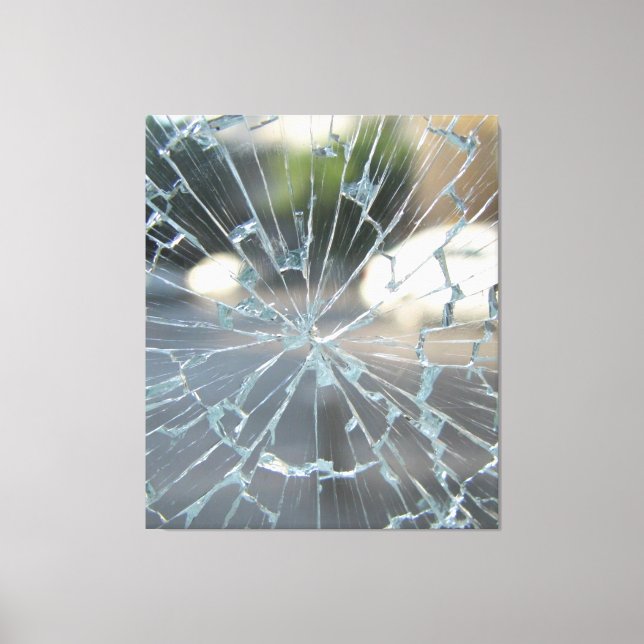 broken window canvas print (Front)
