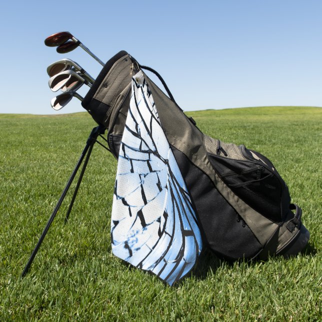 broken window golf towel (Green)