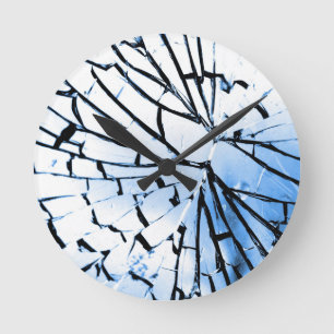 broken window round clock