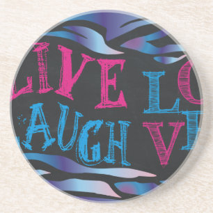 Broken Zebra Chalkboard Coaster