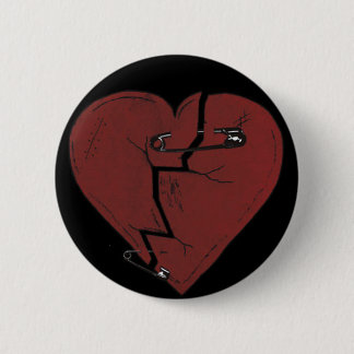 BrokenHeart 6 Cm Round Badge