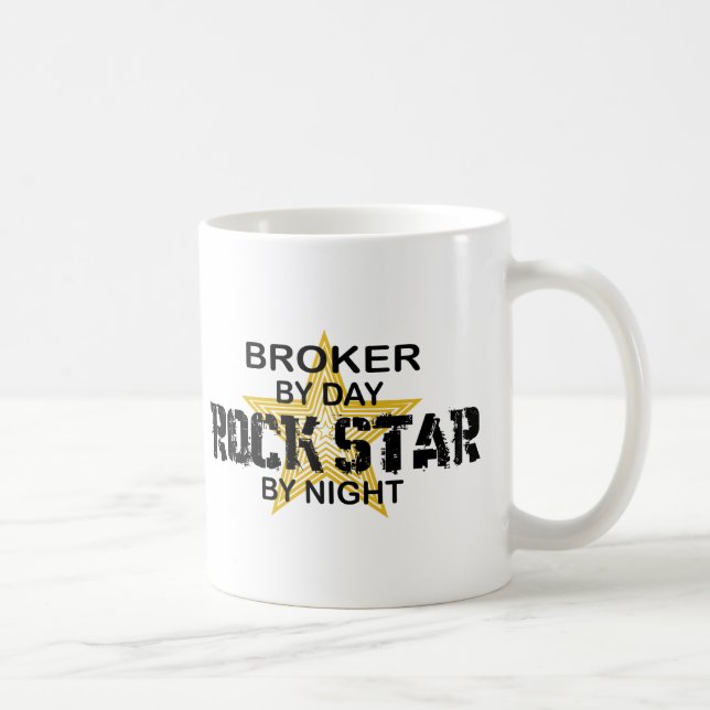 Broker Rock Star by Night Coffee Mug (Right)
