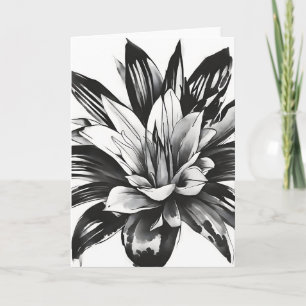 Bromeliad - Watercolor flowers Card