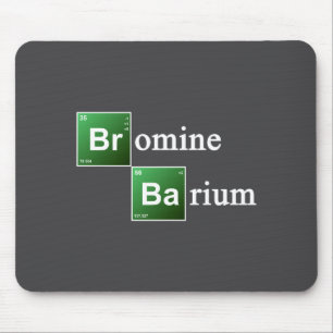 Bromine And Barium Periodic Table Chemistry Elemen Mouse Pad