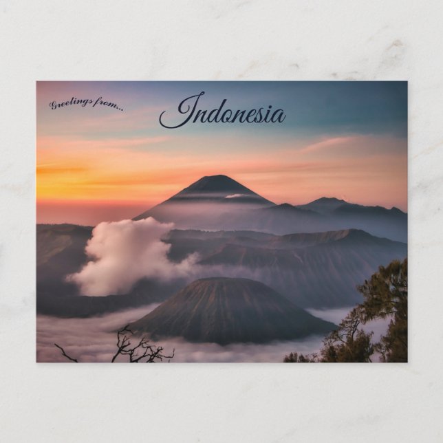 Bromo Tengger Semeru National Park Indonesia Postcard (Front)