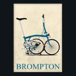 Brompton Folding Bike Poster<br><div class="desc">Brompton Folding Bike</div>