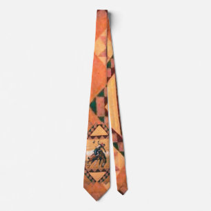 Bronc Rider Western Tie