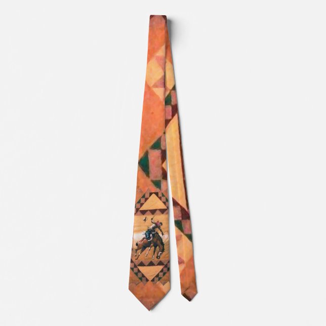 Bronc Rider Western Tie (Front)