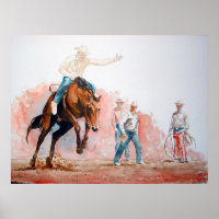 Bronc Riding Cowboy