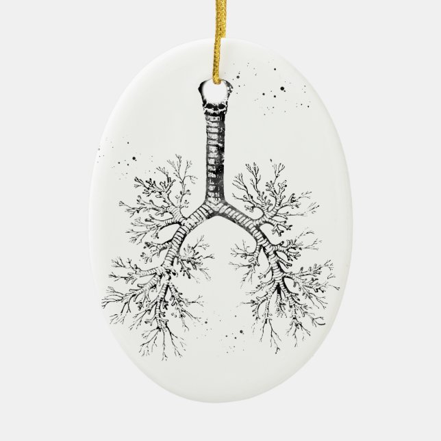 Bronchial tree ceramic tree decoration (Front)
