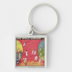 Broncho Bill's Circus, Birmingham c.1890-1910 Key Ring