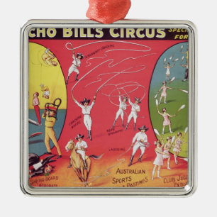 Broncho Bill's Circus, Birmingham c.1890-1910 Metal Tree Decoration