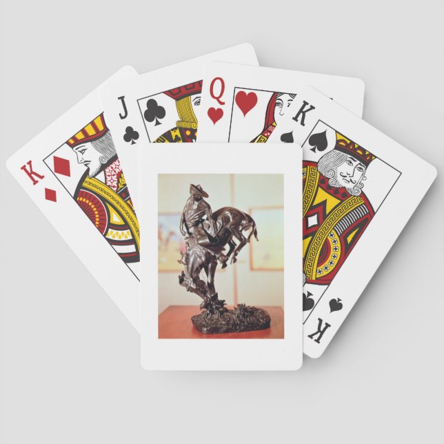 Bronco-Buster (bronze) Playing Cards (Back)