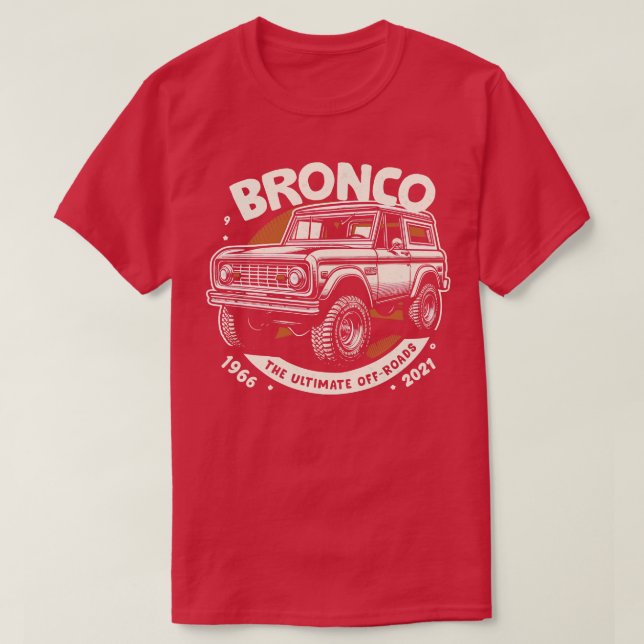 Bronco Fan Art T-Shirt (Design Front)