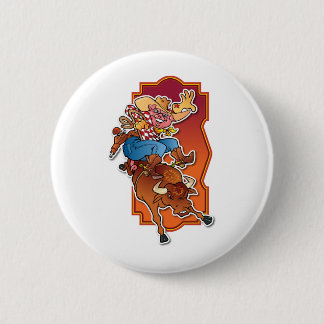 Bronco Pig 6 Cm Round Badge