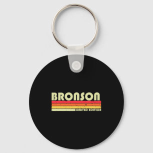 Bronson Gift Name Personalized Funny Retro T Shirt Key Ring