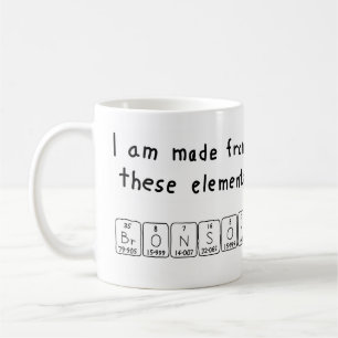 Bronson periodic table name mug